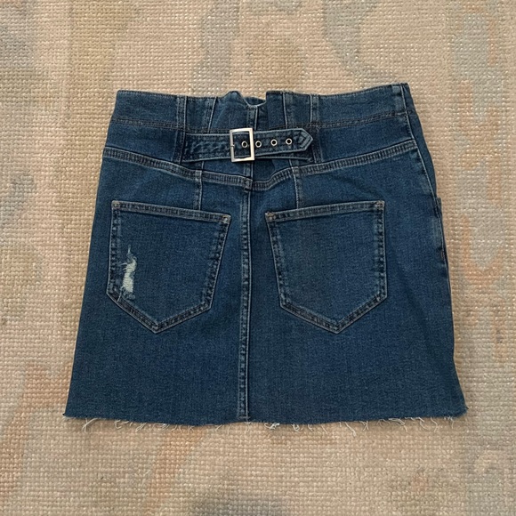 Free People Light Blue Denim Skirt - Picture 2 of 3